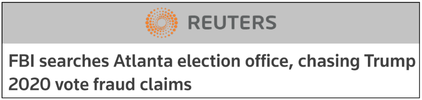FBI searches Atlanta election office, chasing Trump 2020 vote fraud claims